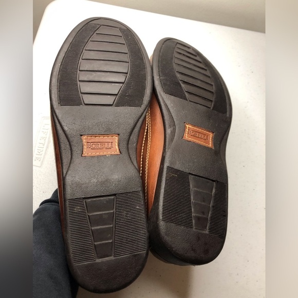 Borelli Andrew Mens 10M Brown Leather Basket Weave Tassel Loafers - Picture 6 of 6